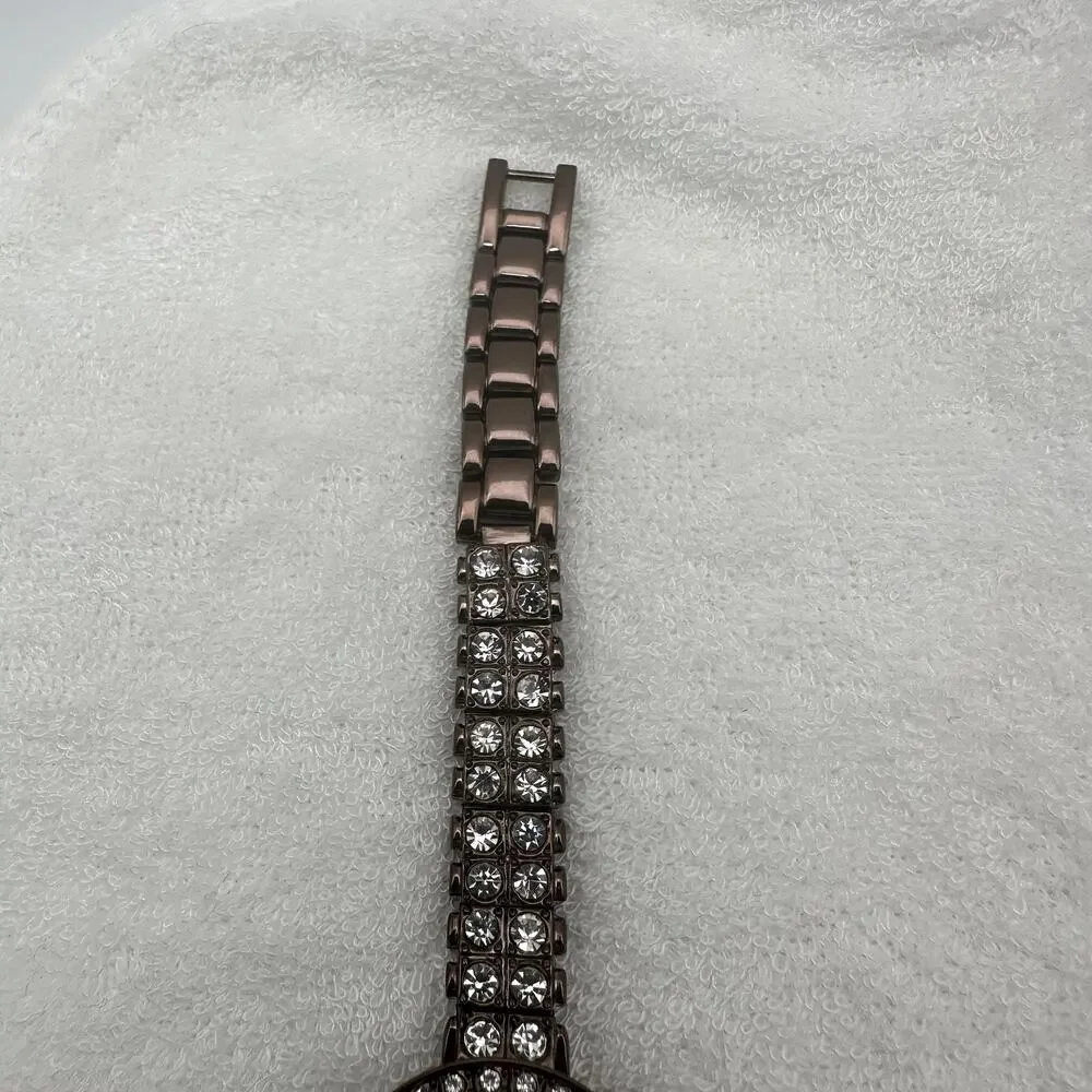 Amparo SW-1302 Women’s Crystal Bracelet Watch Plum Tone Quartz